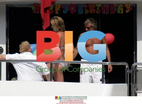 Rod Stewart Family Boat Trip Before Wedding