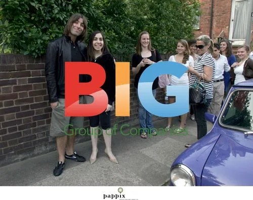 Liam Gallagher poses with fans in London