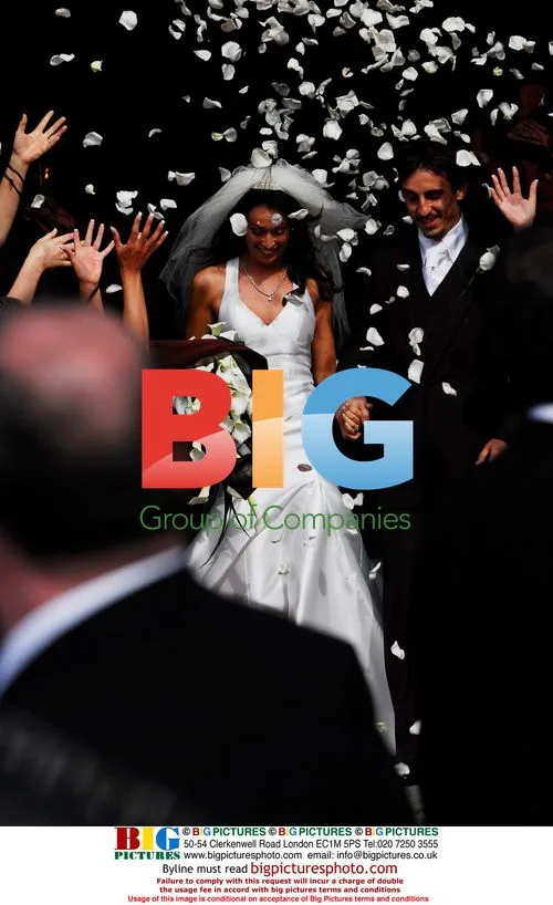 Gary Neville and Emma Hadfield Wedding