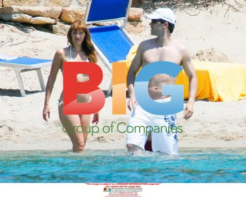 Michael Ballack and Simone Lambe on holiday in Sardinia