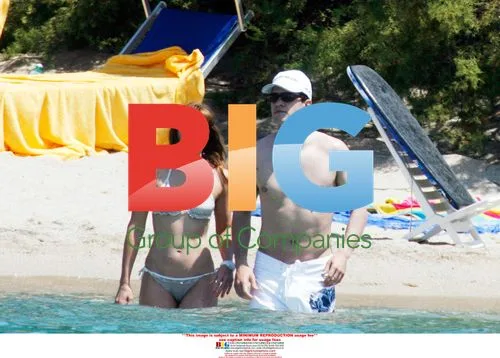 Michael Ballack and Simone Lambe on vacation in Sardinia