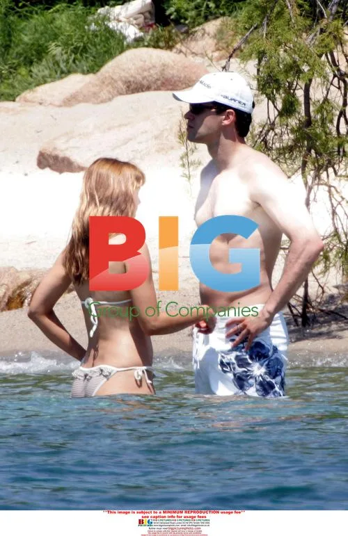 Michael Ballack and Simone Lambe on holiday in Sardinia