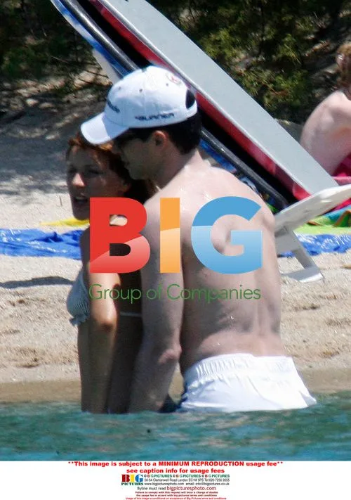 Michael Ballack and Simone Lambe on vacation in Sardinia