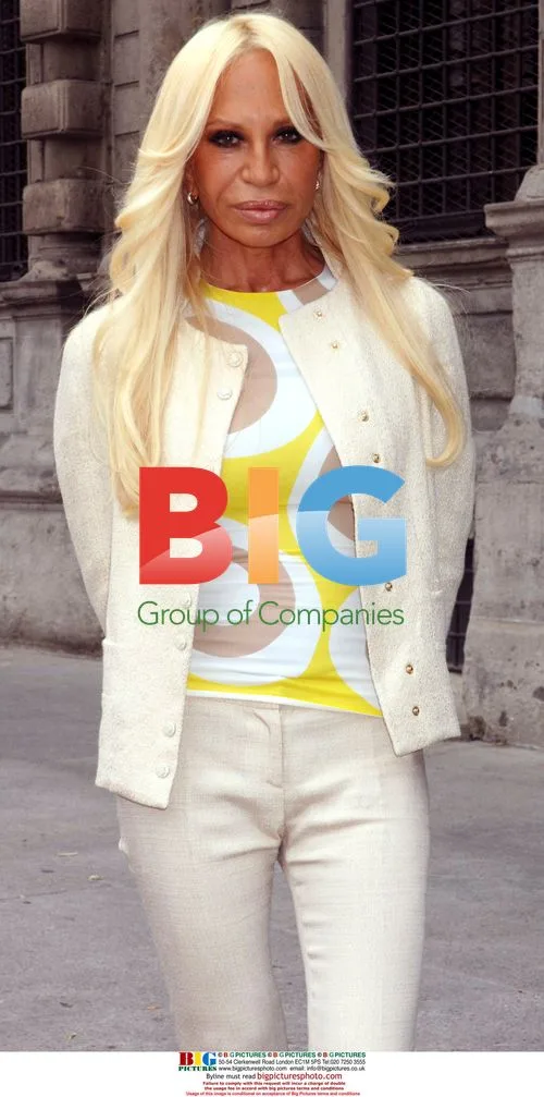 Gianni Versace Attends Conference in Milan