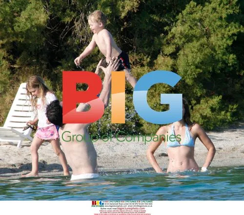 Michael Ballack's family holiday in Sardinia