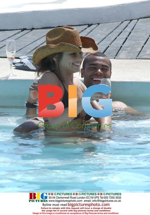 Ashley Cole and wife Cheryll in Marbella