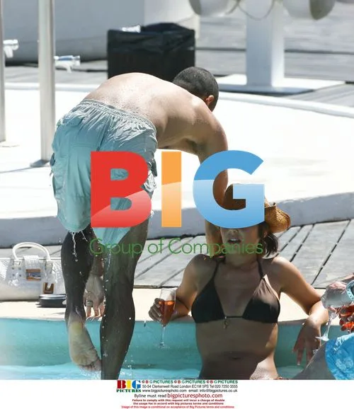 Ashley Cole and wife Cheryll on holiday in Spain