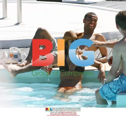 Ashley Cole and wife Cheryll on holiday in Spain