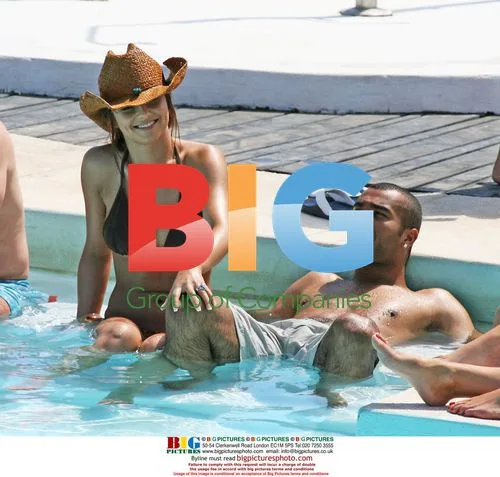 Ashley Cole and Cheryl Relaxing in Spain