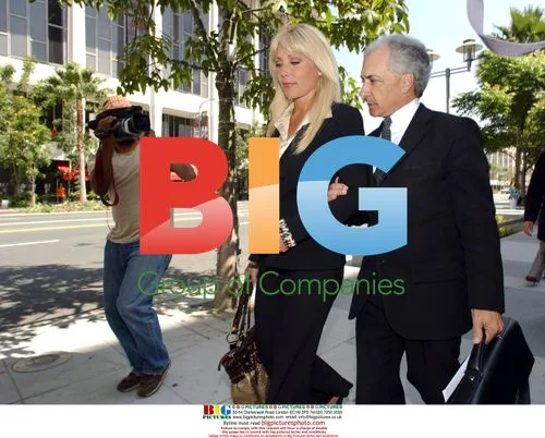 Pamela Bach and Mark Vincent Kaplan at Court