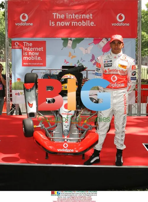 Hamilton and Pietersen at Vodafone Launch