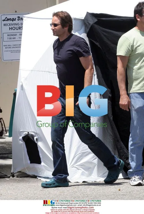 David Duchovny on 'Californication' set