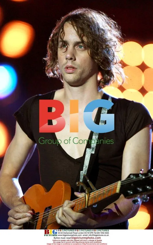 Razorlight's Johnny Burrell performs at Fete de la Musique in Paris