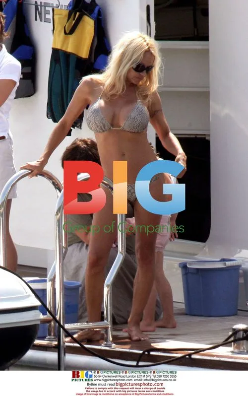 Pamela Anderson in the Mediterranean