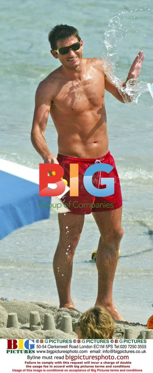 Chelsea's Frank Lampard on holiday with family