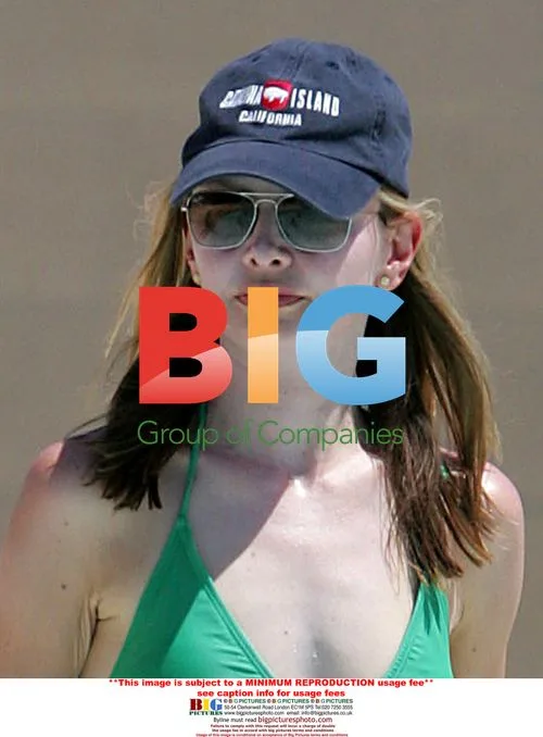 Calista Flockhart and son Liam at pool