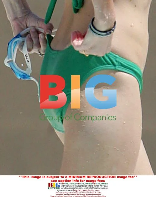 Calista Flockhart takes son for a swim