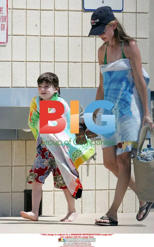 Calista Flockhart with son Liam
