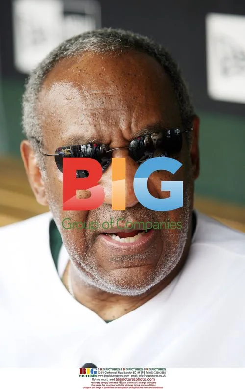Bill Cosby Talks to Reporters Before Game