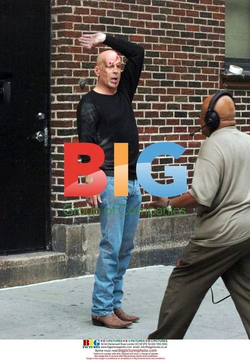 Bruce Willis on the Late Show