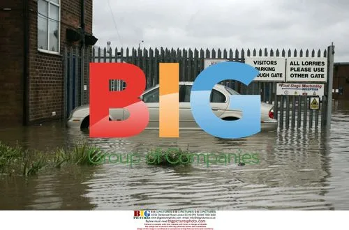 Brimington Road North in Chesterfield Derbyshire flooded