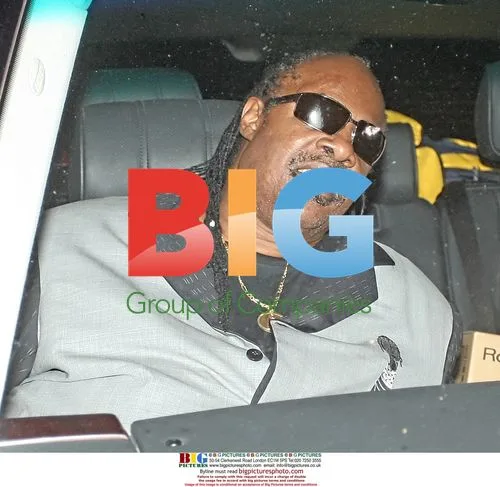 Stevie Wonder at Mr. Chow in Beverly Hills