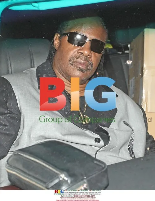 Stevie Wonder at Mr. Chow in Beverly Hills