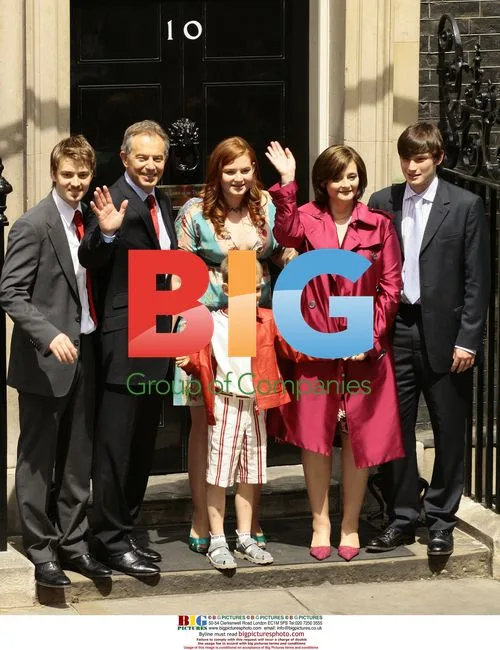Tony Blair's family at No. 10 Downing Street