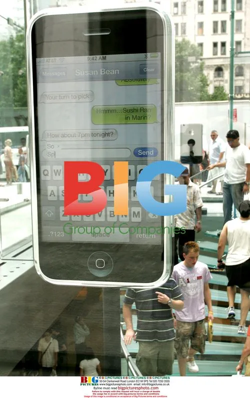 Apple iPhone Model Displayed at Fifth Avenue Store