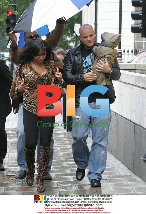 Mel B and Daughter Arrive at Heathrow