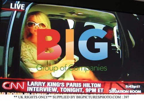 Paris Hilton Leaving CNN Studios