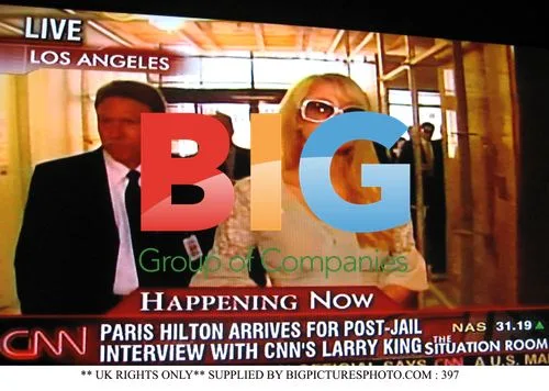 Paris Hilton Arriving at CNN Studios