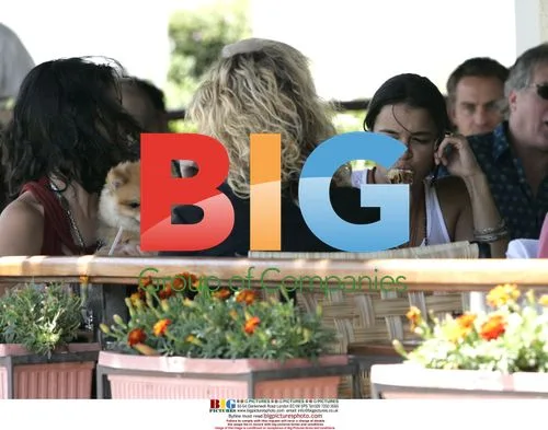 Michelle Rodriguez Lunches with Dog Nikko