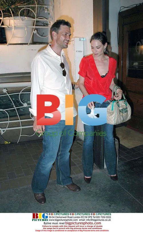 Douglay Scott and Claire Forlani Dining in Beverly Hills