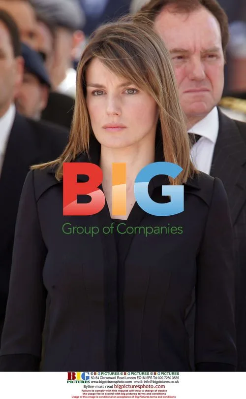Crown Prince Felipe and Princess Letizia at funeral