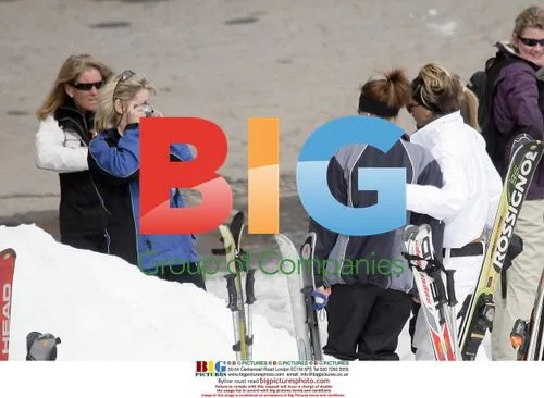 Victoria Beckham with Family in Courchevel