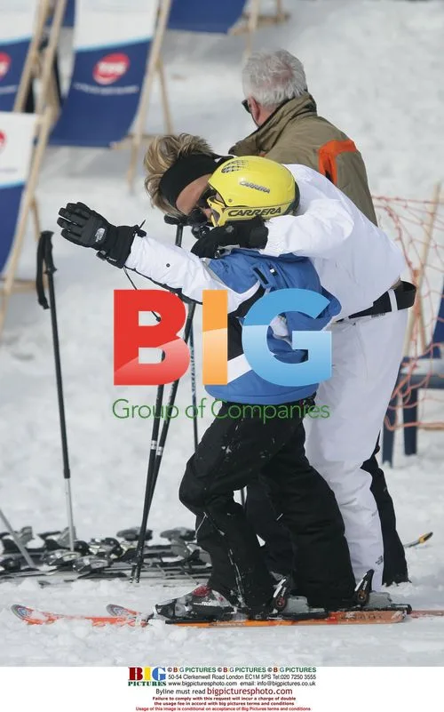Victoria Beckham and Family in Courchevel