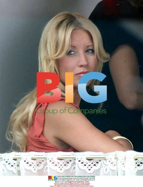 Denise Van Outen filming for Morrisons in Wales