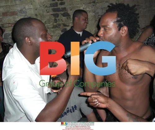 Wyclef Jean and Unik at Birthday Party