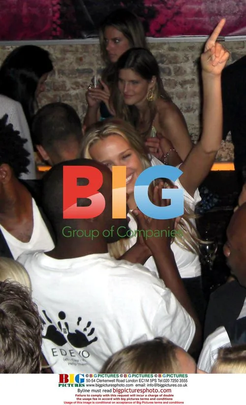Wyclef Jean and Petra Nemcova at Uniks Birthday Party
