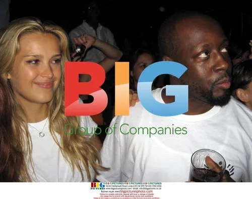 Wyclef Jean and Petra Nemcova at Uniks Birthday Party