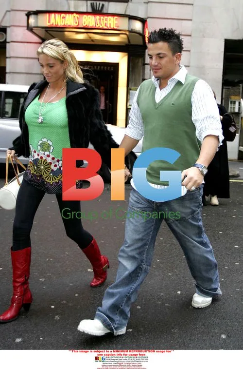Jordan and Peter Andre Leave Birthday Dinner