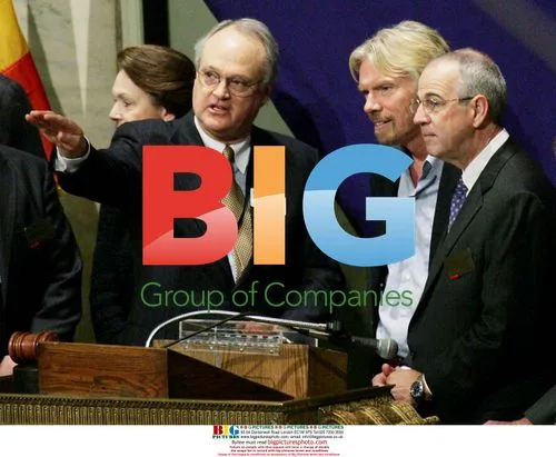 Marsh Carter, Richard Branson and James Parker at NYSE