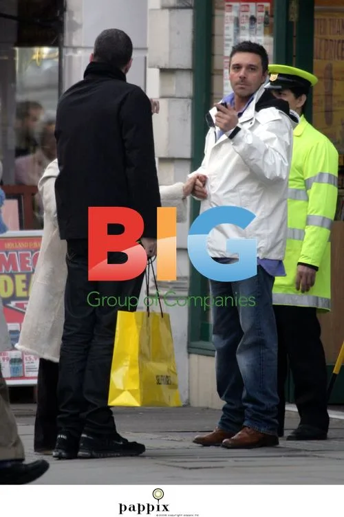 Barbara Windsor and Dale Winton shopping in London