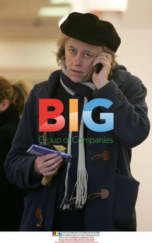 Sir Bob Geldof outside London bookstore