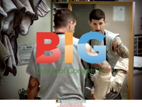 Injured American soldiers at Walter Reed Hospital