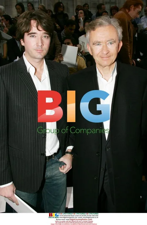 Antoine and Bernard Arnault at Louis Vuitton show
