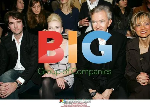 Antoine Arnault, Scarlett Johansson, Bernard and Helene Arnault at Louis Vuitton