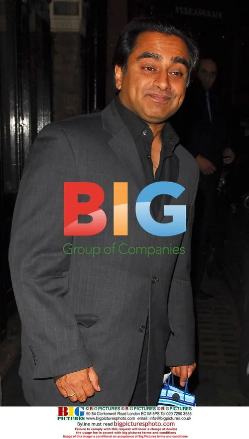 Jason Donovan and Sanjeev Bhaskar at Bentleys Restaurant