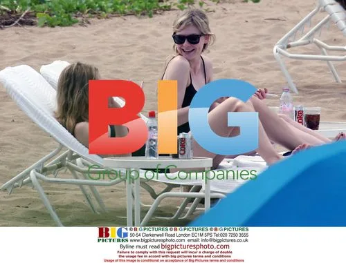 Kristen Dunst at Beach in Hawaii